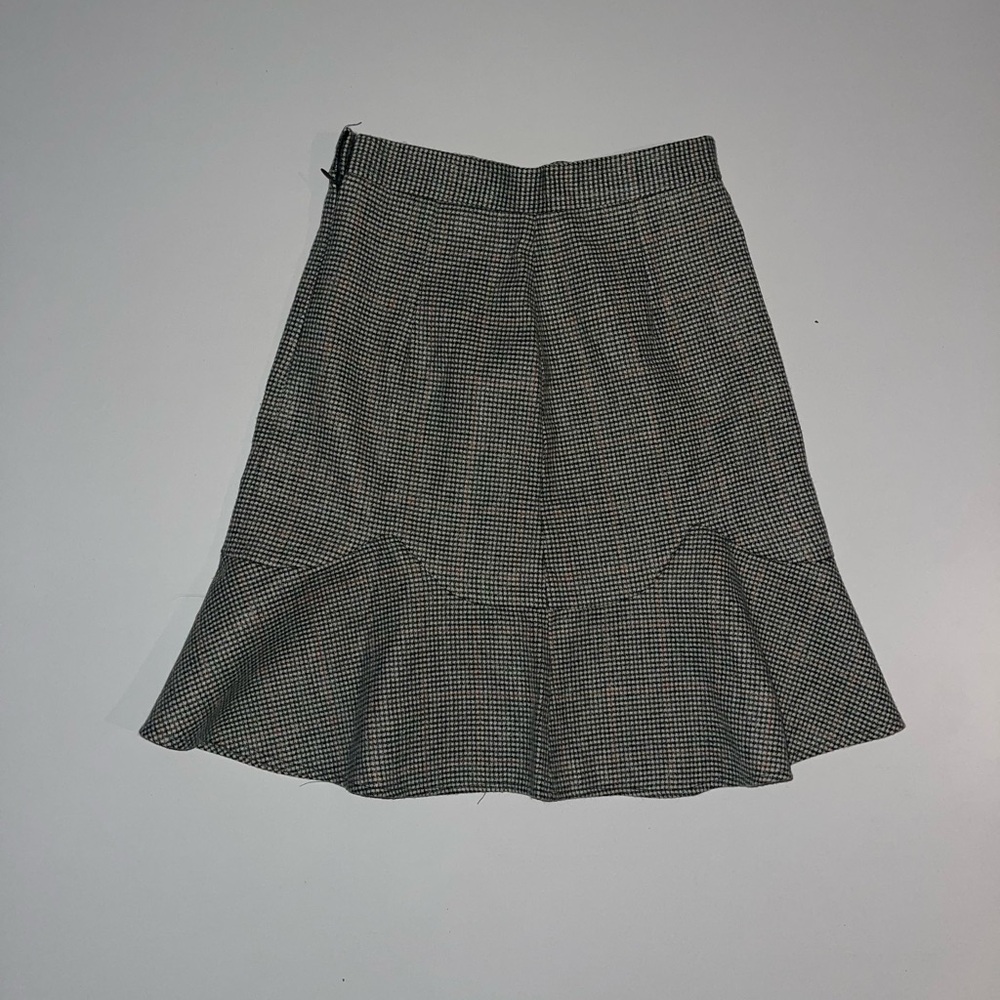 Classic Black and White Houndstooth Skirt